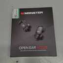 Monster Open Ear AC228 Wireless Headphones, Clip-On Earbuds, Adaptive Comfort, Immersive Audio, Bluetooth 6.0 Open Ear Earphones with ENC Clear Call, 30H Playtime, IPX5 Water Resistant, Black