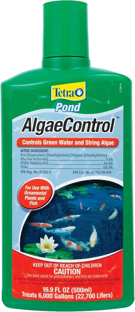 Tetra Pond AlgaeControl 16.9 Ounces, Controls Green Water And String Algae In Ponds (77187)