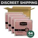 Depend Night Defense Adult Diapers, Incontinence & Postpartum Bladder Leak Underwear for Women, Disposable, Overnight, Small, Blush, 64 Count (4 Packs of 16),