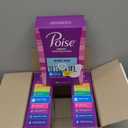 Poise Ultra Thin Incontinence Pads & Postpartum Pads for Bladder Leaks, 4 Drop Moderate Absorbency, Regular Length, 144 Count, 