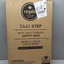 Regalo Safety 29-38.5" Baby Gate for Doorways & Bottom of Stairs, Pressure Mounted Baby Gate with Door for Babies, Toddlers & Pets, Tested & Safe for 30 Years, American Designed, American Owned, White