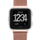WITHit Fitbit Versa Rose Gold Mesh Band