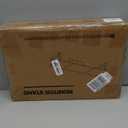 WESTREE Dual Monitor Stand Riser, Wood and Steel Monitor Stand Riser, Computer Monitor Stand for 2 Monitors, Multi-Purpose Desktop Storage Stand for Computer,Laptop,Printer,TV (Large, Grey Black)