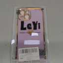 LeYi for iPhone 15 Case: with Tempered Glass Screen Protector [2 Pcs]+ Full Camera Lens Protection,Love Heart Plating Women Cute Luxury Soft TPU Shockproof Case for iPhone 15,White