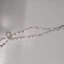 Rhinestone Belt Womens Formal Dress Belt Diamond Bling Wedding Bridal Belt, Fit Waist 26"-34", Silver