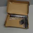 4 Pack - L 8" x H 6" x W1.5, 5mm Thick Black L Shelf Bracket, Iron Shelf Brackets, Metal Shelf Brackets, Floating Shelf, Shelf Supports with Screws