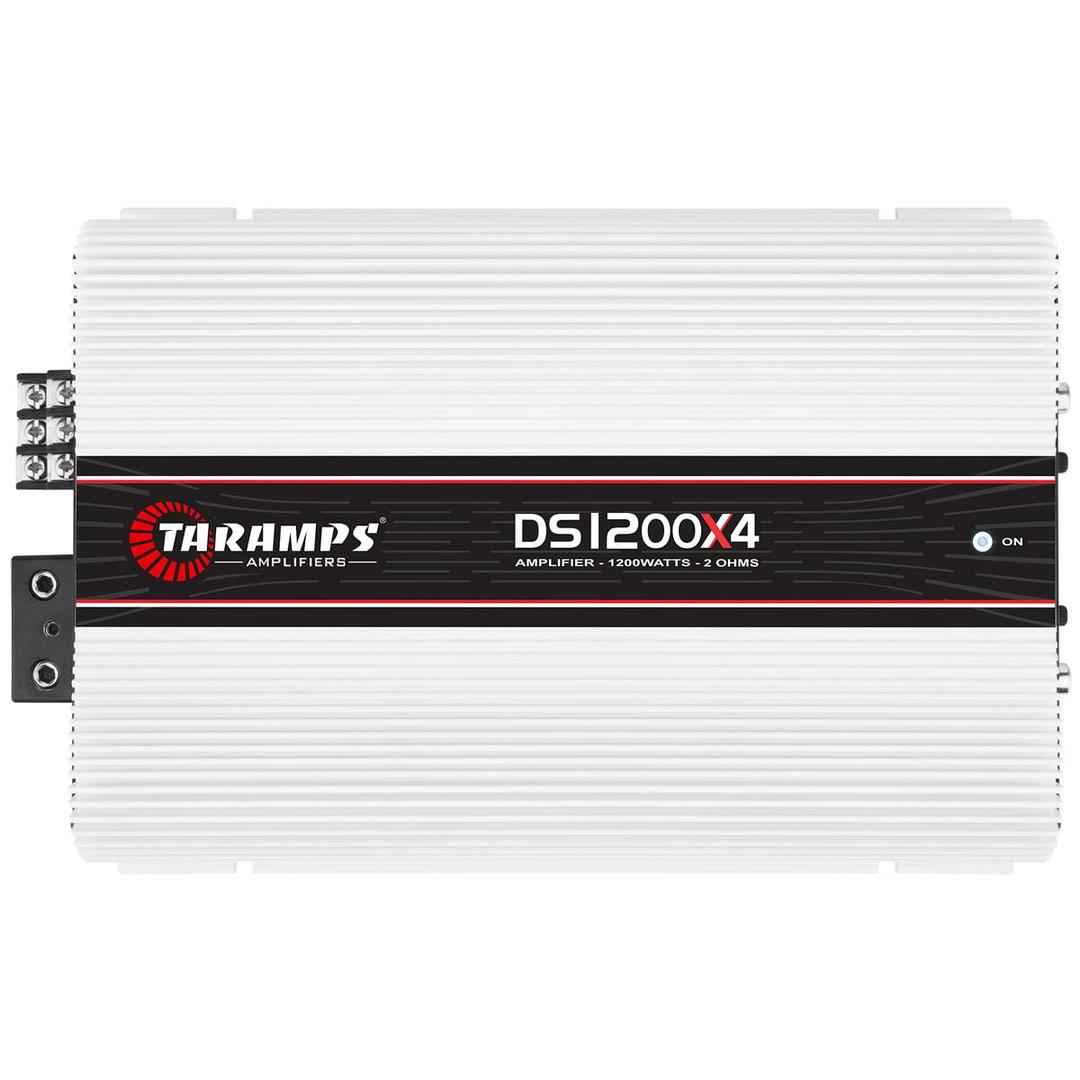 Taramps DS 1200x4 2 Ohms 1200 Watts RMS 4-Channel 300x4 Watts RMS, Class D Full Range, Crossover High/Low Pass Fixed, Bridgedable, Car Audio Amplifier