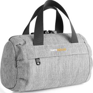 Smell Proof Bag with Combination Lock, Odorless Activated Carbon Fiber Smell Proof Container, Portable Stash Box for Travel, Home, Office & Gifts (Grey) (9x4x5)