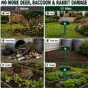 2026 Upgraded Solar Ultrasonic Animal Repellent Outdoor for Yard 4-Pack