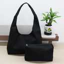 Hobo Bags for Women, Canvas Slouchy Shoulder Bag Tote Bag for Women