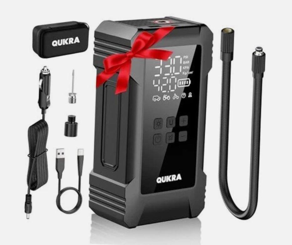 NW08 Tire Inflator Portable Air Compressor for Heavy-duty Vehicle, Dual