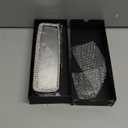 Bling Rhinestone Rearview Mirror, Car Interior Clip-on Rear View Accessories Decorations Panoramic Rear View Mirror with Bling Rhinestones Crystal Diamonds Edge for SUV, Truck