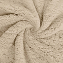 Gentle Soft Sherpa Fleece Blankets Queen Size for Bed - Thick and Warm, Soft Fuzzy Plush Queen Blanket for Winter, Linen, 90x90 Inches