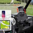 SAUTVS Tablet Holder Phone Mount with Storage Box for Polaris RZR XP 1000/ XP 4 1000 2014-2018 Accessories, Electronic Device GPS Phone Holder Tablet Mount with Storage Bin