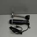 Bonsenkitchen Hand Blender, Immersion Blender with 2 Mixing Speed, Electric Handheld Mixer Portable Stick Mixer with Stainless Steel Blades for Soup, Smoothie, Puree, Baby Food (Single, Black)