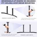 ATENTO Pull Up Bar, Chin Up Bars Ceiling Mount by Ultimate Body Press, Workout for Home Gym, Beam, Crossfit - Heavy-Duty, Foam Grip, Easy installation