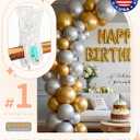 60 Pack Large Balloon Arch Clips, Transparent Backdrop Stand Clamps for Party Decor, Crafts, Woodworking & Photography