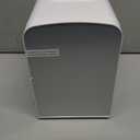 Antarctic Star Compact Refrigerator, Portable Mini Fridge, Skin Care 4L Capacity/6 Cans, for Bedroom, Car, Office & Dorm, Small Cooler for Cosmetics, Magnetic Brushed Stainless Steel Door, White