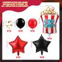 Movie Night Decorations Kit Now Showing Banner Hanging Swirls Popcorn Camera Clapboard Balloons for Movie Themed Birthday Party Supplies Film Backdrop