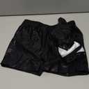 Gogokids Gymnastics Leotards for Girls Sparkly Rhinestone Dance Unitard with Shorts & Hair Scrunchie Activewear (Black,120)