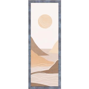 12x36 Frame Rustic Blue, 36x12 Picture Poster Frame, Horizontal Vertical Hanging, 12 by 36 Wall Gallery Family Concert Portrait Photo Frame Anniversary/Birthday/Wedding/Thank you/Christmas Gift