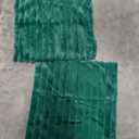 Pack of 2 Christmas Green Pillow Covers 18x18 Inch Decorative Faux Fur Emerald Throw Pillow Cover, Soft Lumbar Plush Pillowcases for Couch Sofa Bed Living Room, Fluffy Cute Home Boho Decor