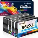 962XL Ink Replacement for HP 962XL Ink Cartridges Combo Pack for HP Ink 962XL Black and 962 Color Combo Pack Use with Officejet Pro 9010 Ink Cartridges 9015 9020 9025 Printers