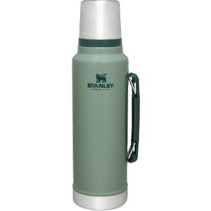 Stanley Classic Legendary Vacuum Bottle 1.5 qt | Wide Mouth with Leakproof Cup Lid | Keep Drinks Hot or Cold | Packable for Travel | Insulated Stainless Steel Thermos | BPA-Free | Hammertone Green