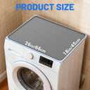 Washer Dryer Countertop 26"x18" Silicone Topper Mat for Front Load Machines | Creates a Laundry Folding Station & Protects from Spills, Scratches & Noise 1 PackGrey