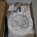 yadoker Plant Grow Light, LED Growing Light Full Spectrum for Indoor Plants, Height Adjustable, Automatic Timer, 5V Low Safe Voltage, Idea for Large Plant Light (1 Pack, White)