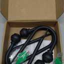 Hion Curtain Holdbacks Black 2pcs, Curtain Tiebacks Wall Mounted Curtain Hooks Holders for Drapes