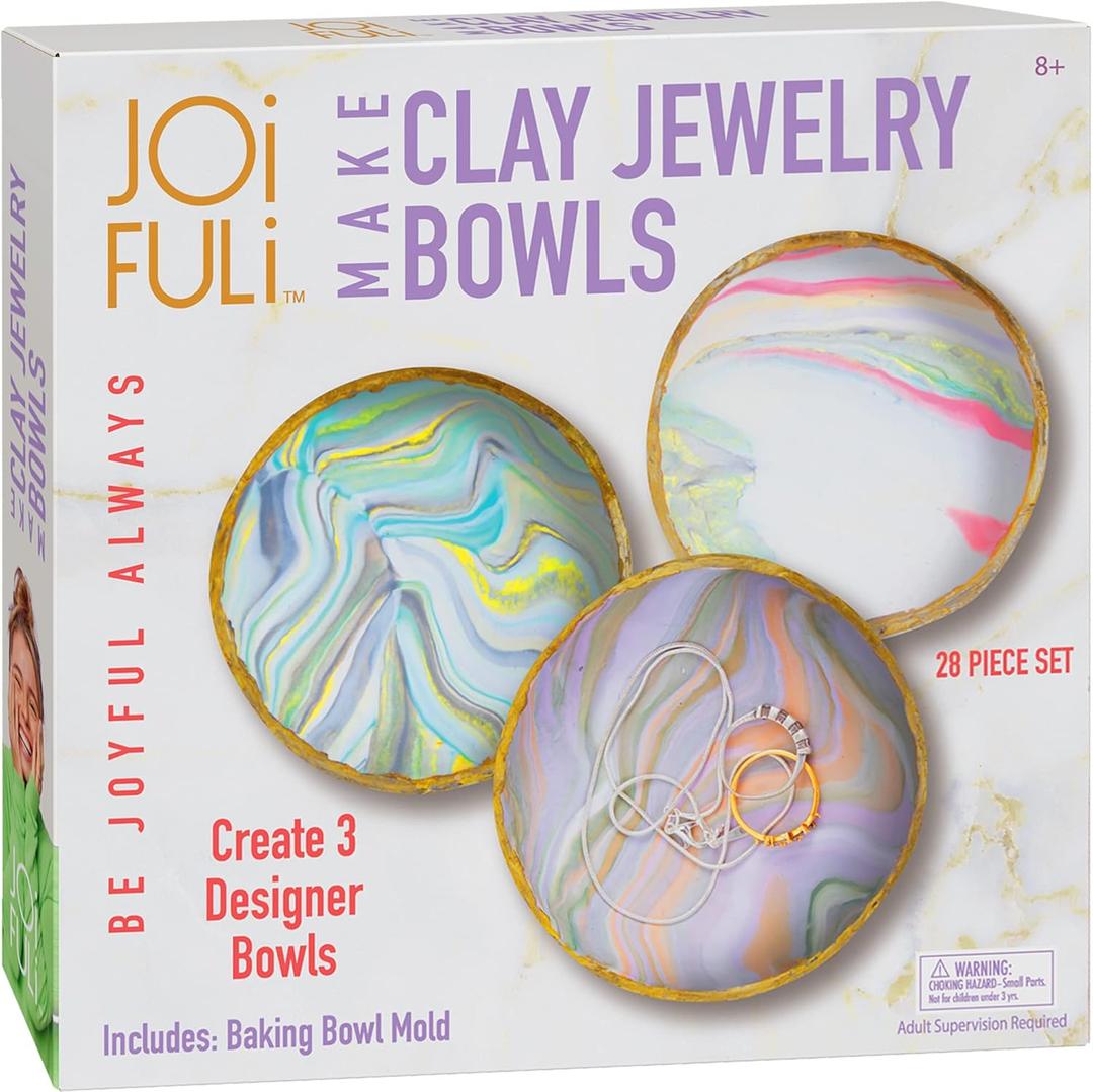 Make Your Own Clay Jewelry Bowls Arts and Crafts Kit for Girls Kids Ages 8 9 10 11 12 Years Old
