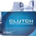 Clutch Men's Dryer Sheets, Fabric Softener for Men, 40 Count Box