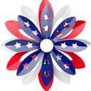 Wind Spinners Outdoor Metal with Patriotic, Magical Garden Windmill Decor Kinetic Sculptures for Yard Garden Lawn, American Flag Pinwheel Decorations