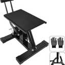Motorcycle Jack Lift Stand 400 lbs Capacity, Heavy Duty Steel Hydraulic Dirt Bike Stand Lift with Adjustable Height Hoist Table for for Pit Bikes ATVs Maintenance, Motorbike Repair Accessories Tools