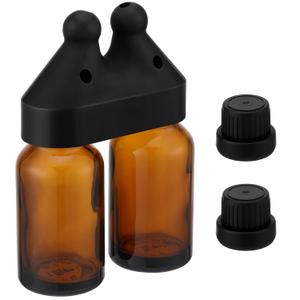 Chunful Refillable Essential Oil Nasal Inhaler, Portable Double Bottle Leakproof Double Hole Aroma Nasal Inhaler Tubes, Mini Perfume Dispenser Bottle for Aromatherapy Inhalant Adults