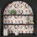 FANCYEASY Boho Bird Floral Leaf Peel and Stick Wallpaper for Bedroom Bathroom 12"x100" Self Adhesive Colorful Kids Wallpaper Removable Waterproof Contact Paper for Cabinets Shelf Liners Vinyl Mural