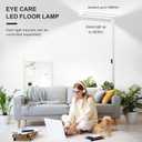 STERREN 76'' Motion Sensor Floor Lamp, 105W Modern LED Floor Lamp, Smart Full-Spectrum Office Standing Lamp, 8400LM Bright Reading Lamp for Study Room,Living Room,Bedroom, 2700K-5000K Dimmable