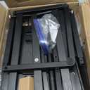 23.6" Standing Desk Converter with Stepless Adjustment, Ergonomic Sit Stand Riser for Laptop & Keyboard, Gas Spring Stand Up Desk Riser, Basic Single Platform Riser for Home Office, Black