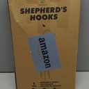 Kingsyard Adjustable Shepherd Hooks for Outdoor - 60 INCH Heavy Duty Bird Feeder Pole with 5 Prong Base, Hummingbird Feeder Stand, Garden Plant Baskets, Weddings Decor, Solar Light Lanterns