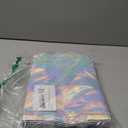 RACETOP 15 Pcs Iridescent Glossy Gift Bags Medium Size, 8x4x10 Inch Holographic Reusable Gift Bags with Handles, Ideal for Birthday, Wedding, Bachelorette, Party Favors, Holiday Goodie