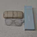 Gaoye Blue Light Blocking Glasses - Trending Round TR90 Frames, Metal Arms, UV400 Protection - Matching Soft Case (*1-light Black Frame/Transparent Lens)