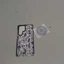 Cute Case for Samsung Galaxy S25 Ultra for Women Girls - Funny Blue Line Flower Design Compatible with Magsafe Magnetic Ring Holder Kickstand Fashion TPU Phone Covers