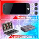 JoyHood 15 in 1 Accessories Kit Compatible with Switch2, Family Accessories Bundle for Switch2 with Storage Bag, Steering Wheel, Controller Grips, Screen Protector, Game Card Case