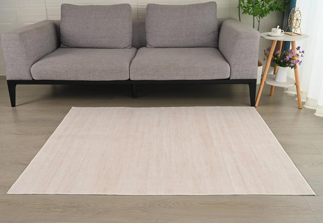 Area Rugs for Living Room, Machine Washable Vintage Rug (Flatwoven, 60 * 84)