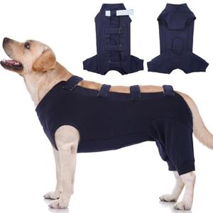 IECOii Pet Surgery Recovery Suit,Breathable Dog Bodysuit E-Collar & Cone Alternative Surgical Suit After Spayed/Neutered Wear,Recovery Suit for Dogs Male Female Sleeve to Prevent Licking,XL-Blue 