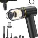 JONEME Car Vacuum Cordless Cleaner High Power 12000PA,6 in 1 Hand Held Vacuum Cordless Rechargeable Air Blower & Pump & Air Duster,Small Mini Handheld Vacuum for Car,Home,Office,Pet Hair