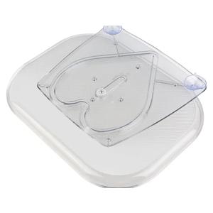 Zerodis Lazy Susans Organizer, Clear Rectangular Turntable Condiment Rack Rotating Refrigerator Organizer for Cabinet Table Pantry Kitchen (Large)