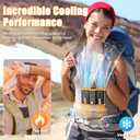 2025 Personal Waist Fan with 20,000mAh, Dual Motors, Portable Belt Clip on Waist/Shirt Cooling Fan, Neck Hanging Hands-Free, Perfect for Outdoor Sports, Work & Travel In the Hot Summer