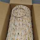 Toilet Paper Storage Woven Basket Organizer for Narrow Bathroom RV, Large Narrow Toilet Paper Storage Holder Basket for 9 Mega Rolls, Waterproof & Free Standing (Cream White)